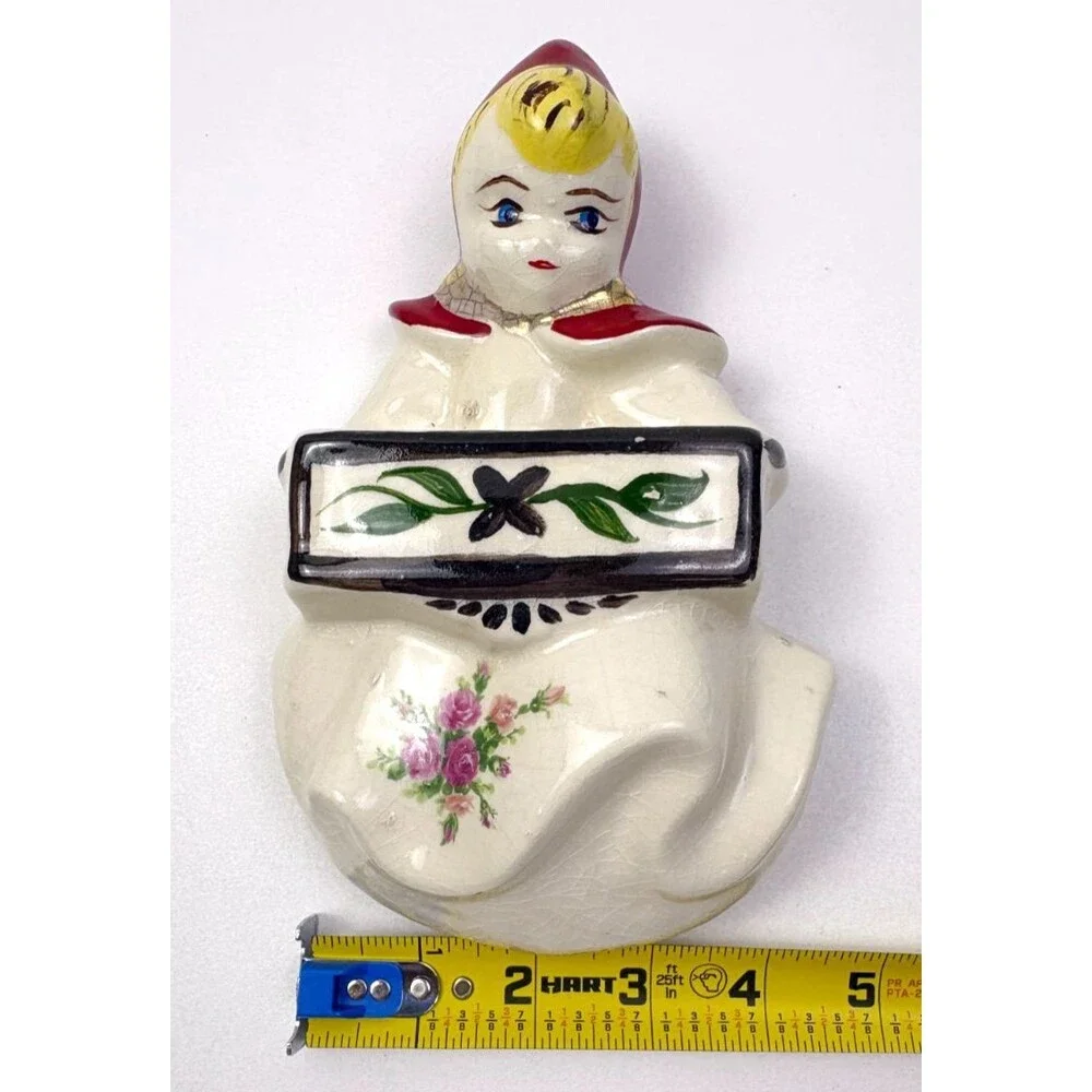 VTG Hull Ware Little Red Riding Hood Wall Pocket Planter Vase - Picture 15 of 16